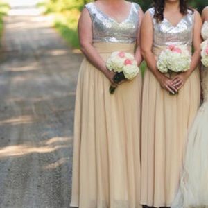 Sequin bridesmaid dress